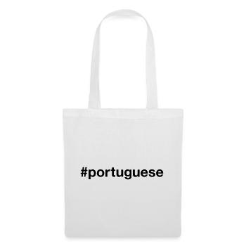 PORTUGUESE Hashtag Portugiesisch Portugal - Stoffbeutel - Weiß - Vorne