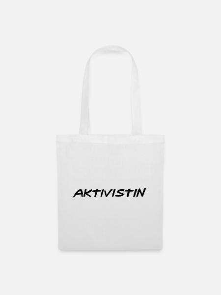 Aktivistin - Stoffbeutel - Weiß
