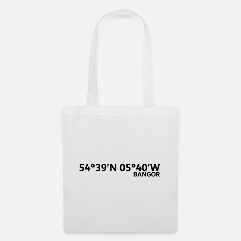 Bangor Coordinates - Tote Bag - white