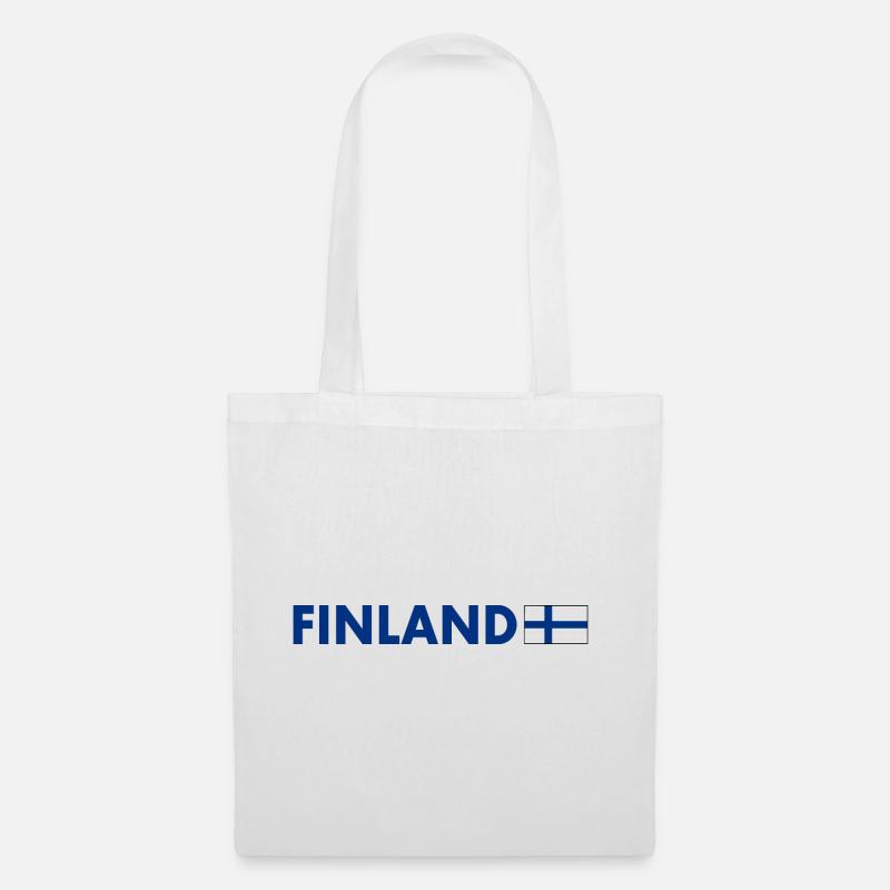 Finnland - Stoffbeutel - Weiß