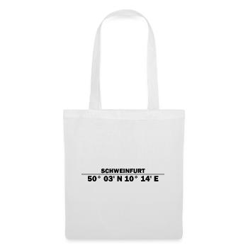 Schweinfurt coordinates - Tote Bag - white - Front