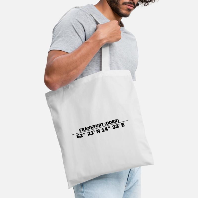 Frankfurt (Oder) Coordinates Tote Bag