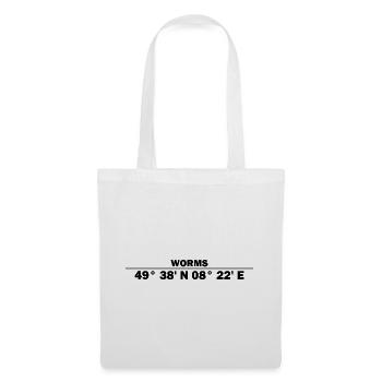 Worms coordinates - Tote Bag - white - Front