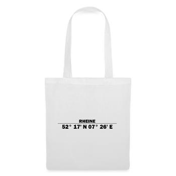 Rhine coordinates - Tote Bag - white - Front