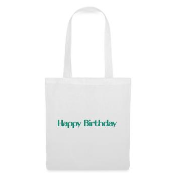 ALLES GUTE ZUM GEBURTSTAG. ALLES GUTE ZUM GEBURTSTAG. JAHRESTAG. - Stoffbeutel - Weiß - Vorne