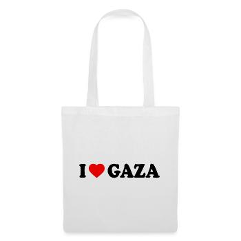 I love gaza - Tote Bag - white - Front