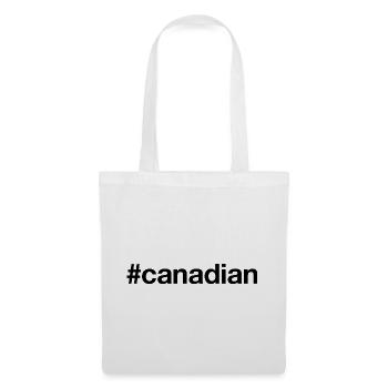 Hashtag CANADIEN Canada - Sac en tissu - blanc - Devant