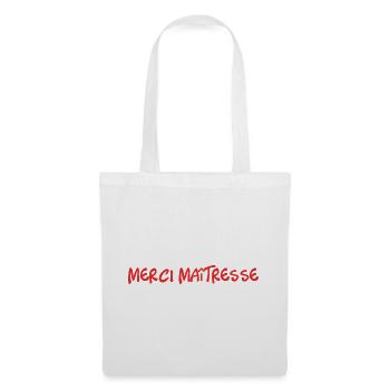 MERCI. THANKS. THANK YOU. ANNIVERSAIRE. NAISSANCE. - Sac en tissu - blanc - Devant
