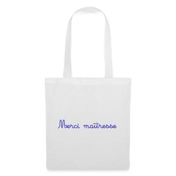 MERCI. THANKS. THANK YOU. ANNIVERSAIRE. NAISSANCE. - Sac en tissu - blanc - Devant