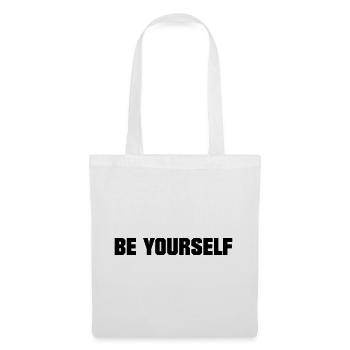 BE YOURSELF - Sac en tissu - blanc - Devant