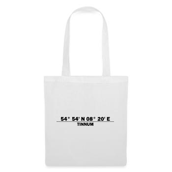 Coordonnées tinnum - Sac en tissu - blanc - Devant