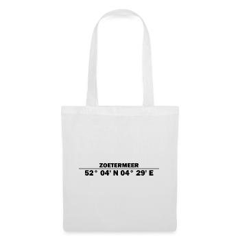 Coordonnées Zoetermeer - Sac en tissu - blanc - Devant
