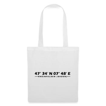 Rheinfelden (Baden) coordinates - Tote Bag - white - Front