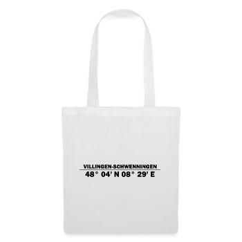 Coordonnées Villingen-Schwenningen - Sac en tissu - blanc - Devant