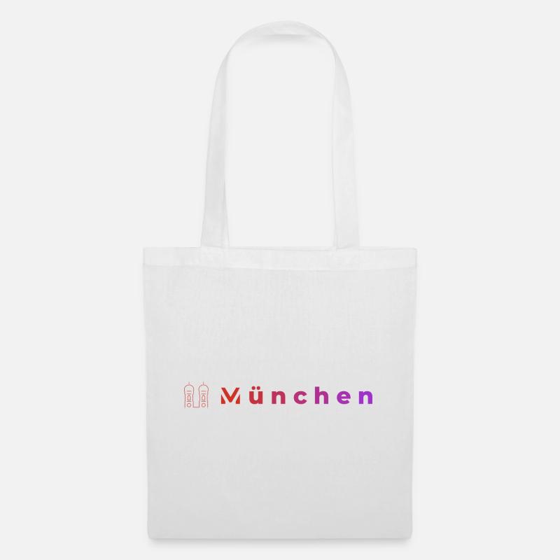 Munich Night Lights - Tote Bag - white