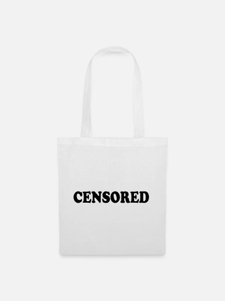 censored - Stoffbeutel - Weiß