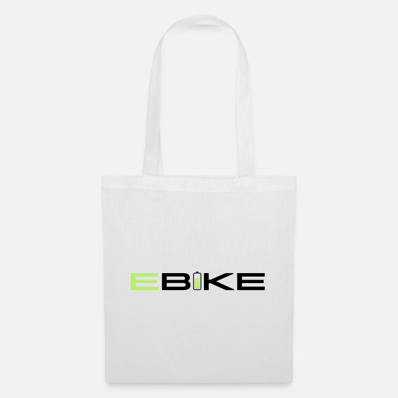 E BIKE - Stoffbeutel - Weiß
