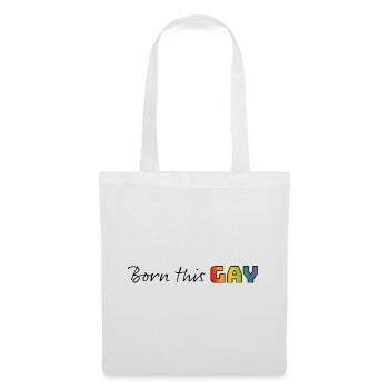 Rainbow né ce gay - Sac en tissu - blanc - Devant