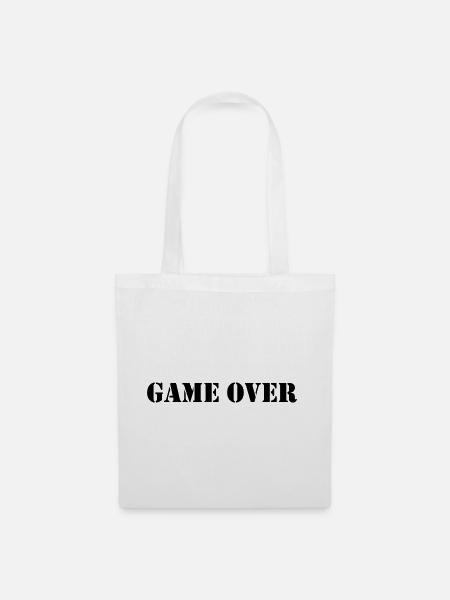Game over - Stoffbeutel - Weiß