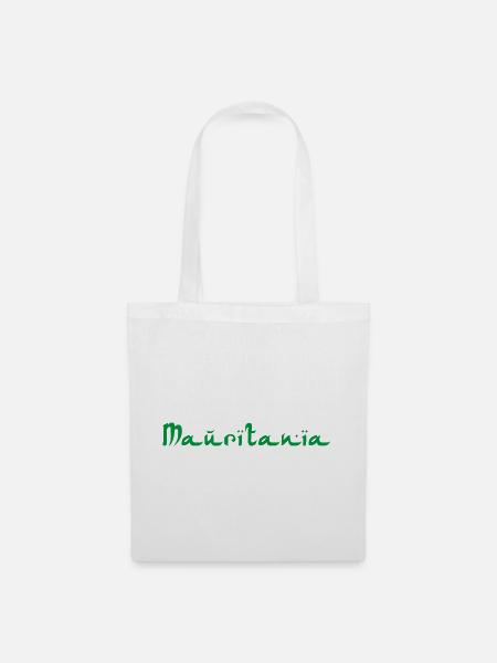 Mauritania Mauretanien - Stoffbeutel - Weiß