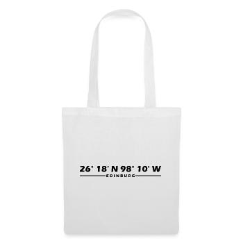 Coordonnées d’Édimbourg - Sac en tissu - blanc - Devant
