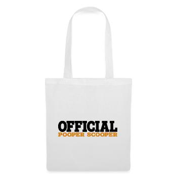 Official Pooper Scooper 13 - Stoffbeutel - Weiß - Vorne