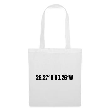 Coral Springs, Florida, USA Coordinates - Tote Bag - white - Front