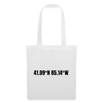 Fort Wayne, Indiana, USA Coordinates - Tote Bag - white - Front