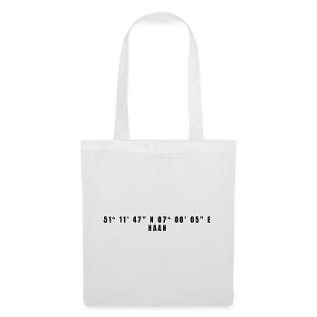 Haan North Rhine-Westphalia Coordinates - Tote Bag - white - Front