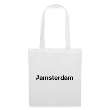 AMSTERDAM Hashtag Niederlande Netherlands - Tote Bag - white - Front