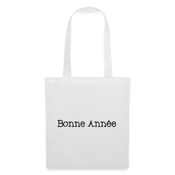BONNE ANNEE. NOËL. ANNEE. ANNIVERSAIRE. RETRAITE. - Sac en tissu - blanc - Devant