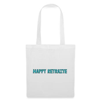 RETRAITE. RETRAITE. RETRAITEE. RETRAITE. BEST - Sac en tissu - blanc - Devant