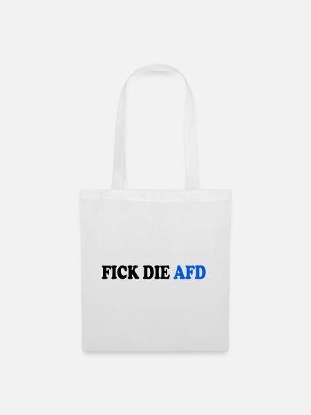 Fick die afd - Stoffbeutel - Weiß