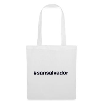 SAN SALVADOR Hashtag - Sac en tissu - blanc - Devant