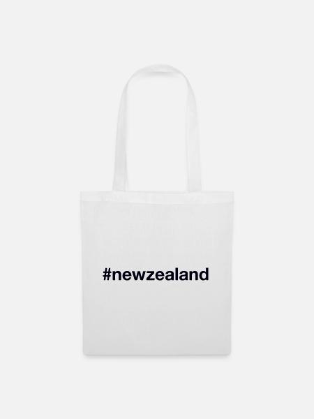 NEW ZEALAND Hashtag - Stoffbeutel - Weiß