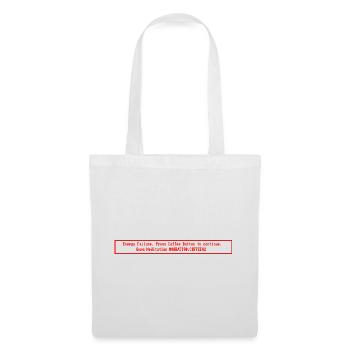 Guru_Meditation_Energy_Failure_Press_Coffee_Button - Tote Bag - white - Front