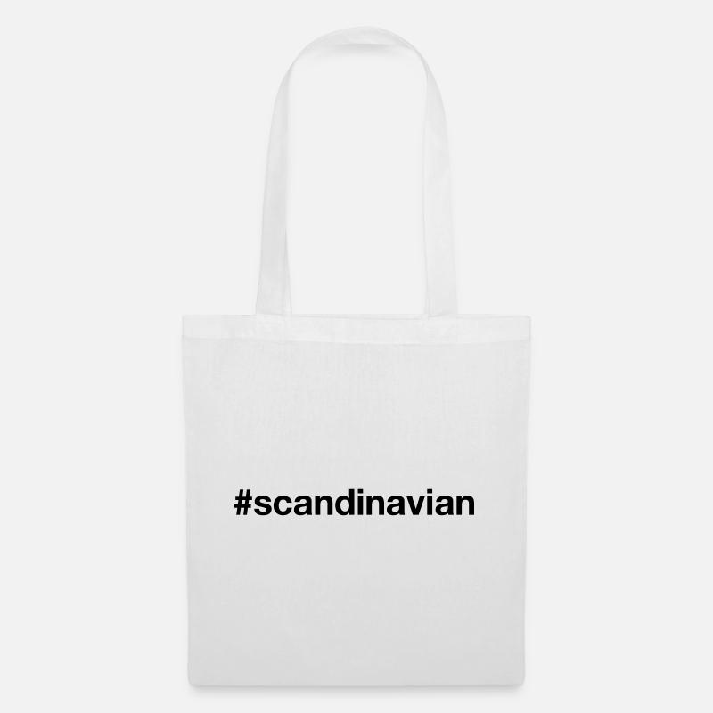 SKANDINAVIEN Hashtag Ich bin Skandinavier - Stoffbeutel - Weiß