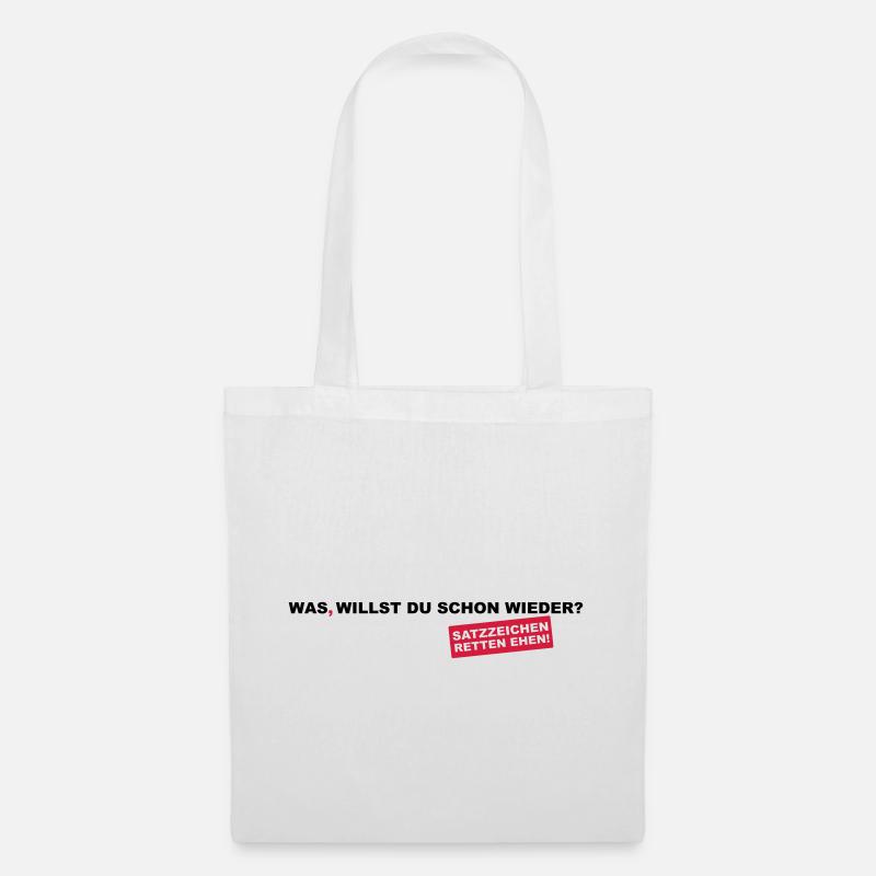 Punctuation save marriages! - Tote Bag - white