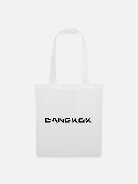 Bangkok schwarz - Stoffbeutel - Weiß