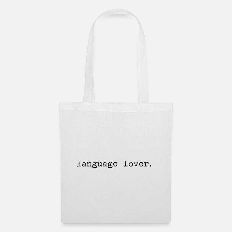 languages lover - Stoffbeutel - Weiß