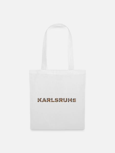 Karlsruhe Hund - Stoffbeutel - Weiß