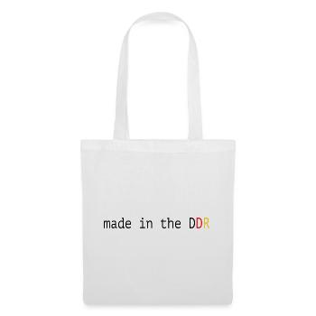 Drôle de dicton, la RDA fabriquée en RDA - Sac en tissu - blanc - Devant