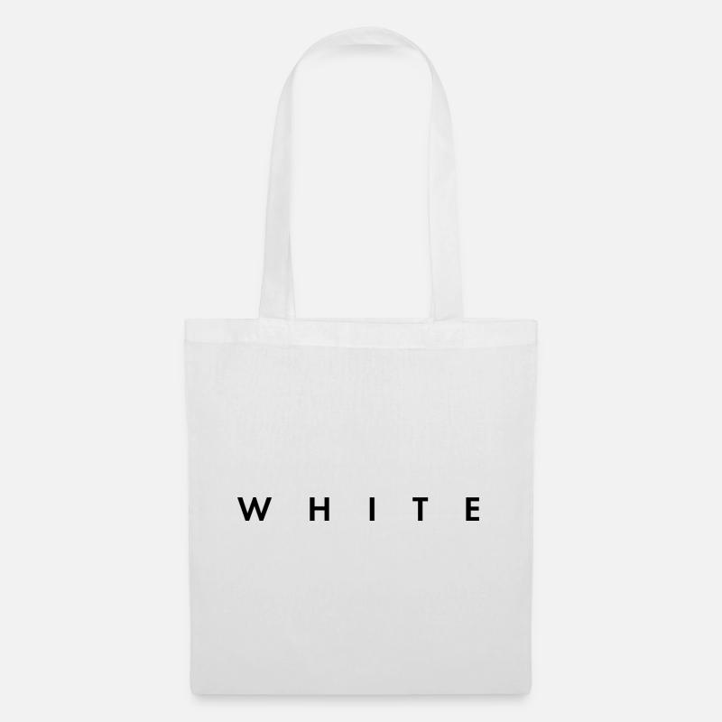 white - the color white - Stoffbeutel - Weiß