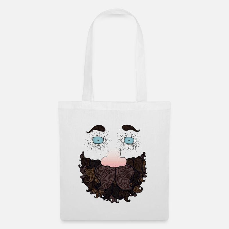 Beard guy - Tote Bag - white