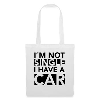 Auto Hobby Single Geschenkidee - Stoffbeutel - Weiß - Vorne