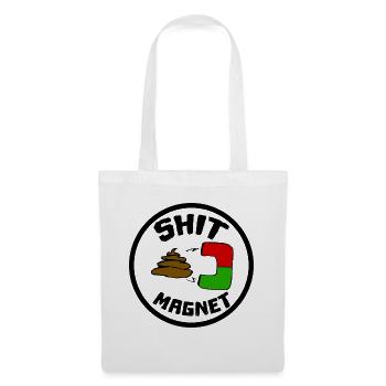 Merde aimant merde aimant - Sac en tissu - blanc - Devant
