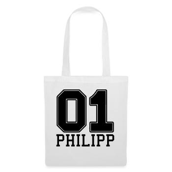 Philipp Name Vorname - Stoffbeutel - Weiß - Vorne