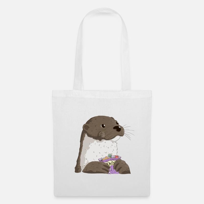 otter sweets - Tote Bag - white