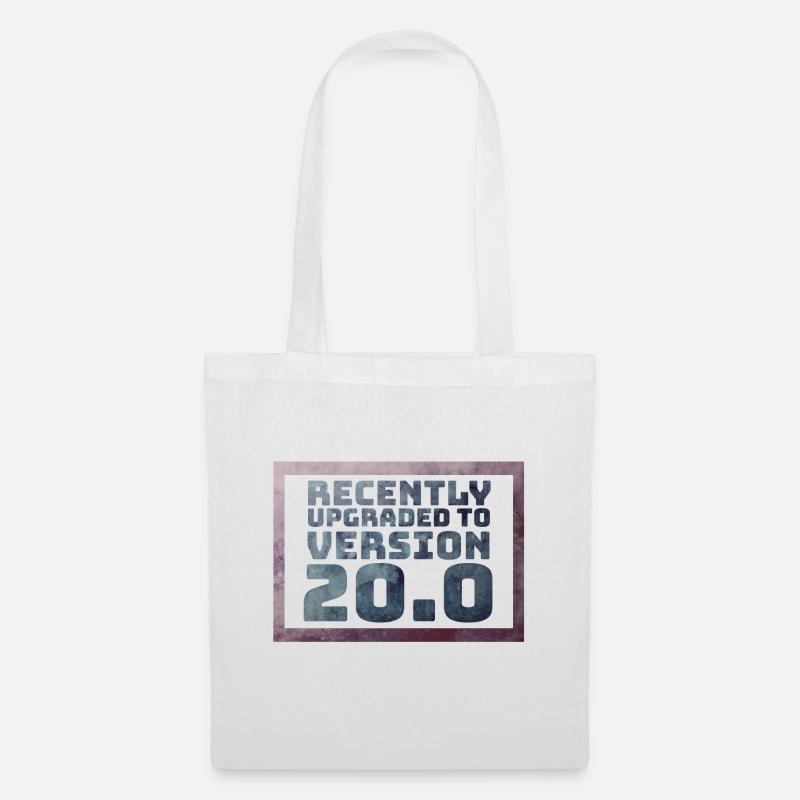 20 Geburtstag - Stoffbeutel - Weiß