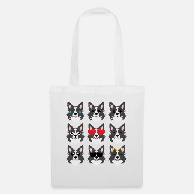 Border Collie - Tote Bag - white
